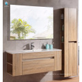 Mueble de baño flotante con sistema de tocador de baño doble de 32 &quot;con espejo y estante